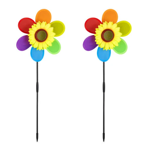 2x Windrad In Bunt - (B)27 X (H)71 X (T)8 Cm – Bild 8