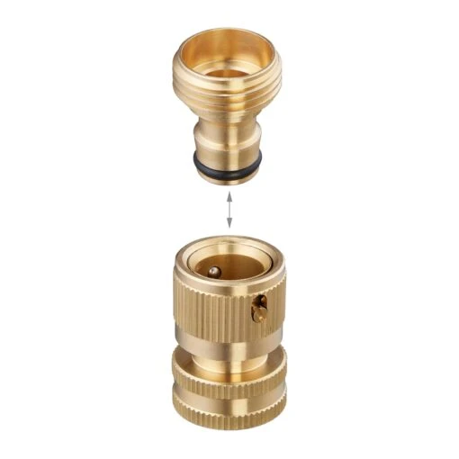 3 X Schlauchverbinder In Gold – Bild 6