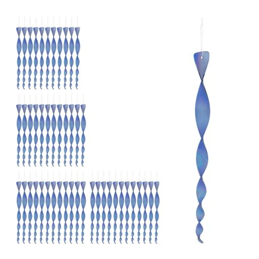 48x Vogelabwehr "Spirale" In Blau – Bild 7