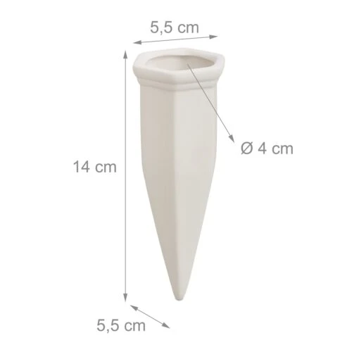 4x Gießkegel In Weiß - (B)5,5 X (H)14 X (T)5,5 Cm – Bild 4