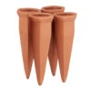 4x Tonkegel-Bewässerung In Terracotta -Heimdekoration Verkäufe relaxdays 4x tonkegel bewasserung in terracotta