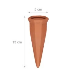 4x Tonkegel-Bewässerung In Terracotta -Heimdekoration Verkäufe relaxdays 4x tonkegel bewasserung in terracotta 3