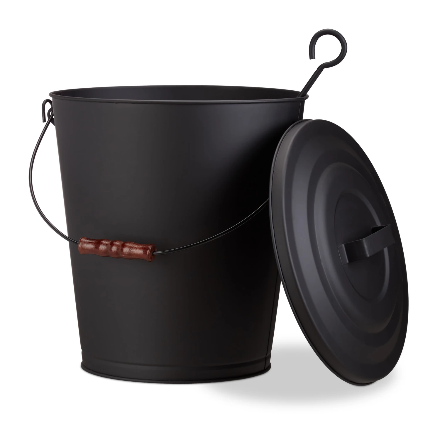 Ascheeimer In Schwarz - 24 L 3 Ascheeimer In Schwarz - 24 L