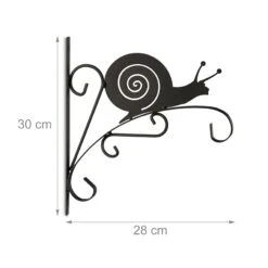 Blumenhaken Schnecke In Schwarz -Heimdekoration Verkäufe relaxdays blumenhaken schnecke in schwarz 3