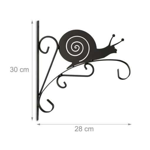 Blumenhaken Schnecke In Schwarz – Bild 4