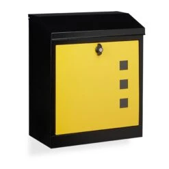 Briefkasten In Schwarz Gelb