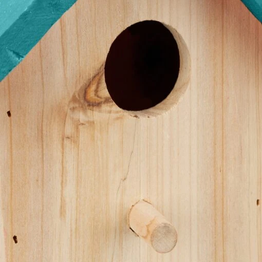 Deko Vogelhaus In Natur/ Blau – Bild 6