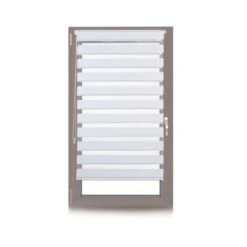 Doppelrollo In Weiß - (B)70 X (H)160 Cm