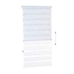 Doppelrollo In Weiß - (B)70 X (H)160 Cm -Heimdekoration Verkäufe relaxdays doppelrollo in weiss b 70 x h 160 cm 4