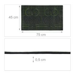 Fußmatte In Grün - (B)75 X (T)45 Cm -Heimdekoration Verkäufe relaxdays fussmatte in grun b 75 x t 45 cm 3
