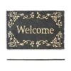 Fußmatte Welcome In Schwarz - (B)60 X (T)40 Cm -Heimdekoration Verkäufe relaxdays fussmatte welcome in schwarz b 60 x t 40 cm