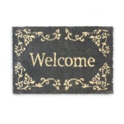 Fußmatte Welcome In Schwarz - (B)60 X (T)40 Cm -Heimdekoration Verkäufe relaxdays fussmatte welcome in schwarz b 60 x t 40 cm 5