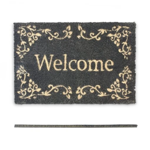 Fußmatte Welcome In Schwarz - (B)60 X (T)40 Cm