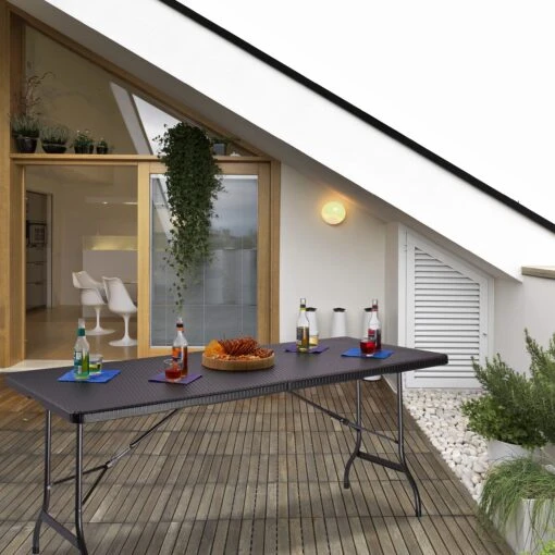 Gartentisch In Schwarz - (B)178 X (H)72 X (T)74 Cm – Bild 3