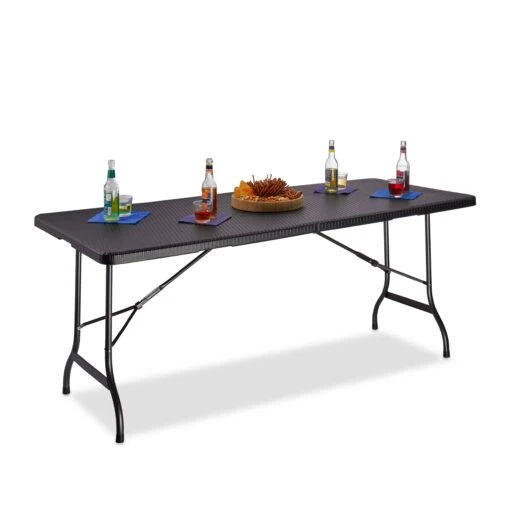 Gartentisch In Schwarz - (B)178 X (H)72 X (T)74 Cm – Bild 8