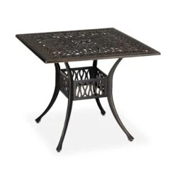 Gartentisch In Schwarz/ Bronze- (B)90 X (H)75 X (T)90 Cm