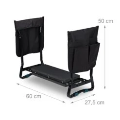 Kniebank Garten In Schwarz - (B)60 X (H)50 X (T)27,5 Cm -Heimdekoration Verkäufe relaxdays kniebank garten in schwarz b 60 x h 50 x t 27 5 cm 3
