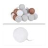 LED Lichterkette In Weiß/Grau/Braun (L)160 Cm -Heimdekoration Verkäufe relaxdays led lichterkette in weiss grau braun l 160 cm