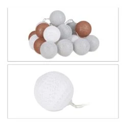 LED Lichterkette In Weiß/Grau/Braun (L)160 Cm