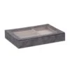 Schmuckkästchen In Grau - (B)30 X (H)5 X (T)21 Cm -Heimdekoration Verkäufe relaxdays schmuckkastchen in grau b 30 x h 5 x t 21 cm