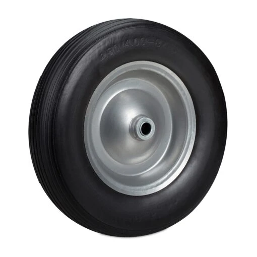 Schubkarrenrad "PU In Schwarz/ Grau - 4.80 4.00-8