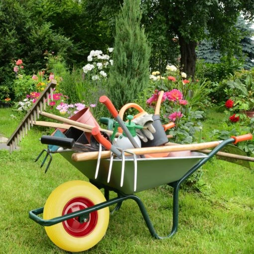 Schubkarrenrad "PU" In Schwarz/ Rot - 4.80 4.00-8 – Bild 5