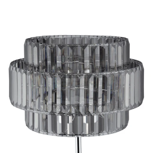 Stehlampe Grau/ Silber - (H)150 X Ø 34 Cm – Bild 7