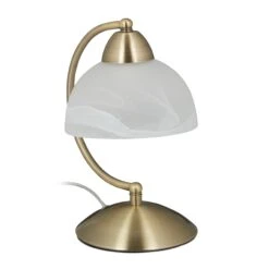 Tischlampe In Gold - (H)25 Cm -Heimdekoration Verkäufe relaxdays tischlampe in gold h 25 cm 7