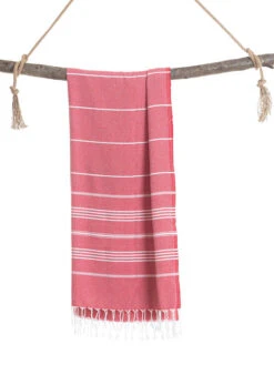 Hamamtuch In Rot - (L)180 X (B)100 Cm