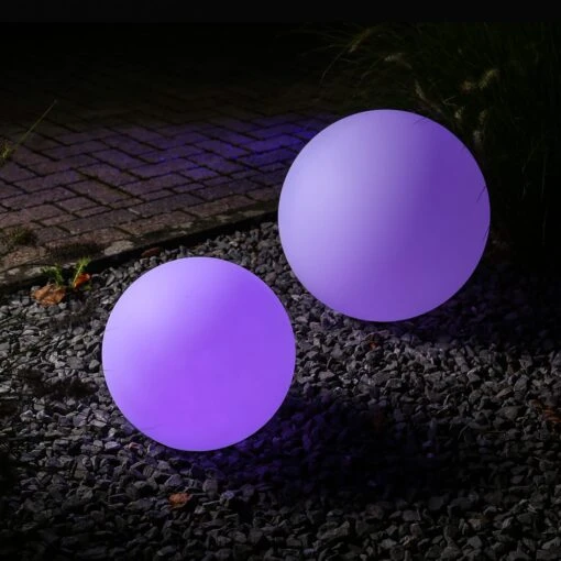 Leuchtkugel LED GLOBE RGB In Weiß - 40cm – Bild 2