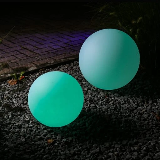Leuchtkugel LED GLOBE RGB In Weiß - 40cm – Bild 3