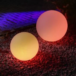 Leuchtkugel LED GLOBE RGB In Weiß - 40cm -Heimdekoration Verkäufe satisfire leuchtkugel led globe rgb in weiss 40cm 4
