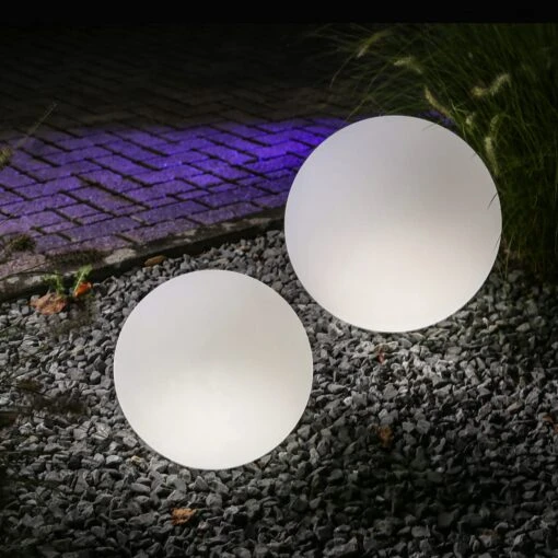 Leuchtkugel LED GLOBE RGB In Weiß - 40cm – Bild 6