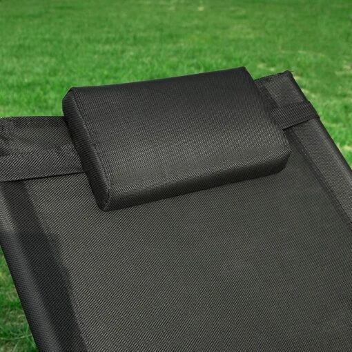 Sonnenliege In Schwarz - (B)63 X (H)66 X (T)172cm – Bild 5