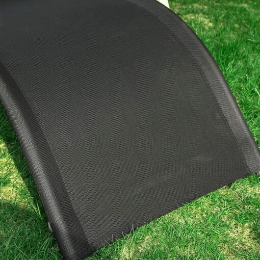 Sonnenliege In Schwarz - (B)63 X (H)66 X (T)172cm – Bild 6