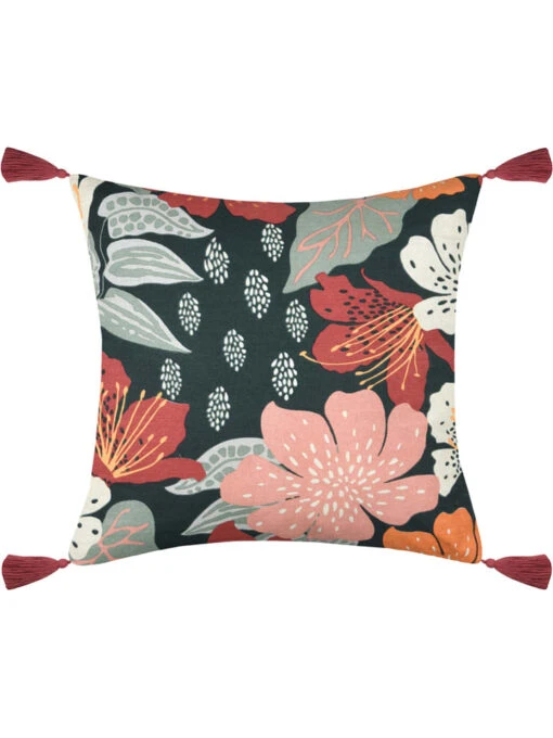 Kissen "Ivanna" In Rot/ Bunt - (L)40 X (B)40 Cm – Bild 3