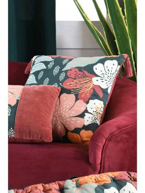 Kissen "Ivanna" In Rot/ Bunt - (L)40 X (B)40 Cm – Bild 5