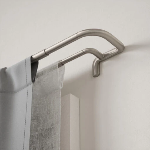 Umbra Doppel-Gardinenstange Twilight 386 X 13 X 6cm In Silber – Bild 2