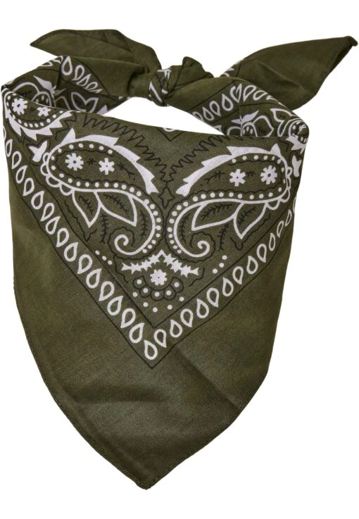 URBAN CLASSICS Bandana In Grün – Bild 3