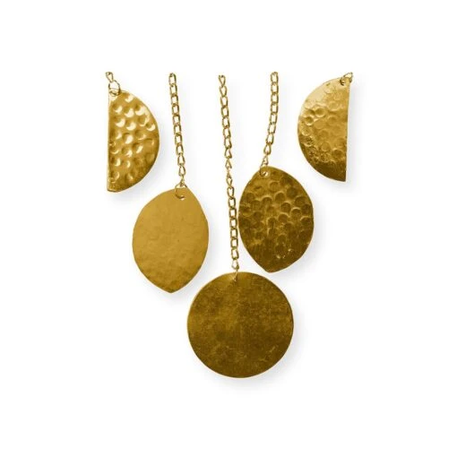 VTwonen Pendel"Garland Moon Metal" In Goud - (L) 100cm – Bild 2