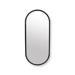 VTwonen Spiegel "Mirror Oval" In Schwarz - (L) 20 X (B) 50cm