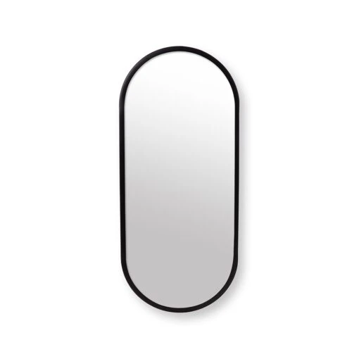 VTwonen Spiegel "Mirror Oval" In Schwarz - (L) 20 X (B) 50cm