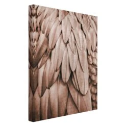 Leinwandbild - Federn In Rosegold In Braun -Heimdekoration Verkäufe wallart leinwandbild federn in rosegold in braun 4