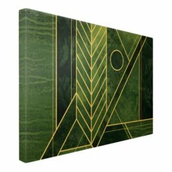 Leinwandbild Gold - Goldene Geometrie - Smaragd In Grün -Heimdekoration Verkäufe wallart leinwandbild gold goldene geometrie smaragd in grun 5