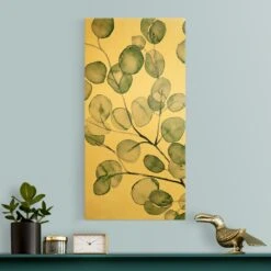 Leinwandbild Gold - Grünes Aquarell Eukalyptuszweig In Grün -Heimdekoration Verkäufe wallart leinwandbild gold grunes aquarell eukalyptuszweig in grun 2