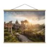Stoffbild - Forum Romanum Bei Sonnenaufgang In Orange -Heimdekoration Verkäufe wallart stoffbild forum romanum bei sonnenaufgang in orange