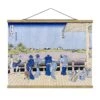 Stoffbild - Katsushika Hokusai - Die Sazai Halle In Blau -Heimdekoration Verkäufe wallart stoffbild katsushika hokusai die sazai halle in blau