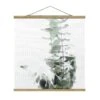 Stoffbild Mit Posterleisten - Eukalyptus Im Weißen Licht In Grün -Heimdekoration Verkäufe wallart stoffbild mit posterleisten eukalyptus im weissen licht in grun