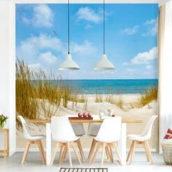 Vliestapete Premium - Strand An Der Nordsee In Beige -Heimdekoration Verkäufe wallart vliestapete premium strand an der nordsee in beige 3