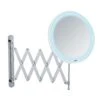 Wenko LED Teleskop-Wandspiegel Barona In Chrom -Heimdekoration Verkäufe wenko led teleskop wandspiegel barona in chrom